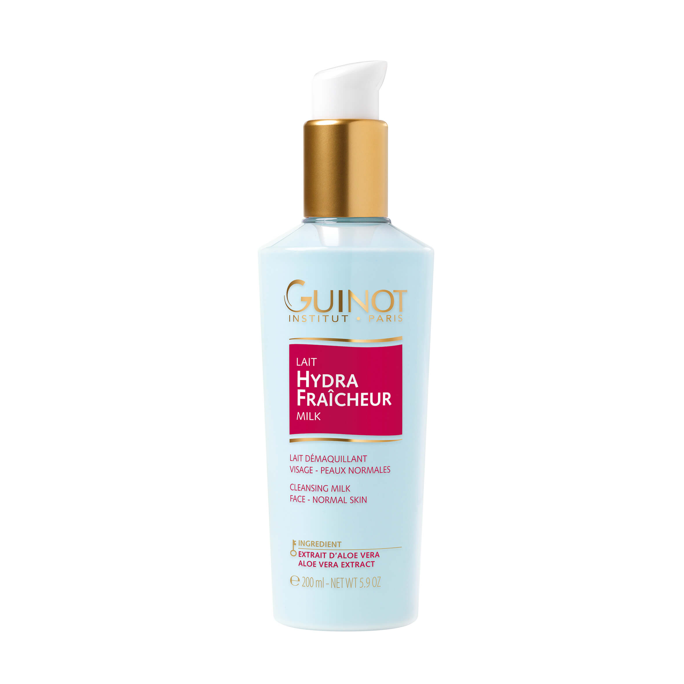 GUINOT Hydra Fraîcheur Milk - Gaivinamasis valomasis pienelis visų tipų odai, 200 ml