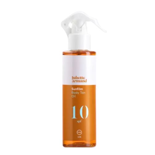 JULIETTE ARMAND Sunfilm Body Tan Oil SPF10 Apsauginis aliejus nuo saulės, 200ml