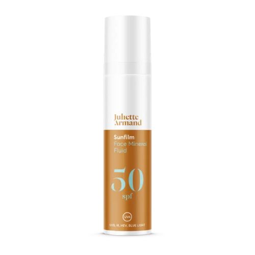 JULIETTE ARMAND Sunfilm Face Mineral Fluid SPF50 Veido apsauginis nuo saulės fluido kremas su 100 % mineraliniais filtrais, 40ml